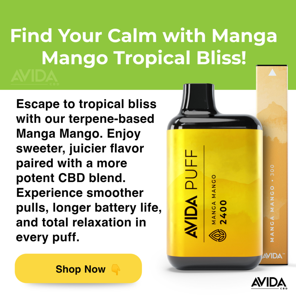 Find your calm with Manga Mango CBD Vape