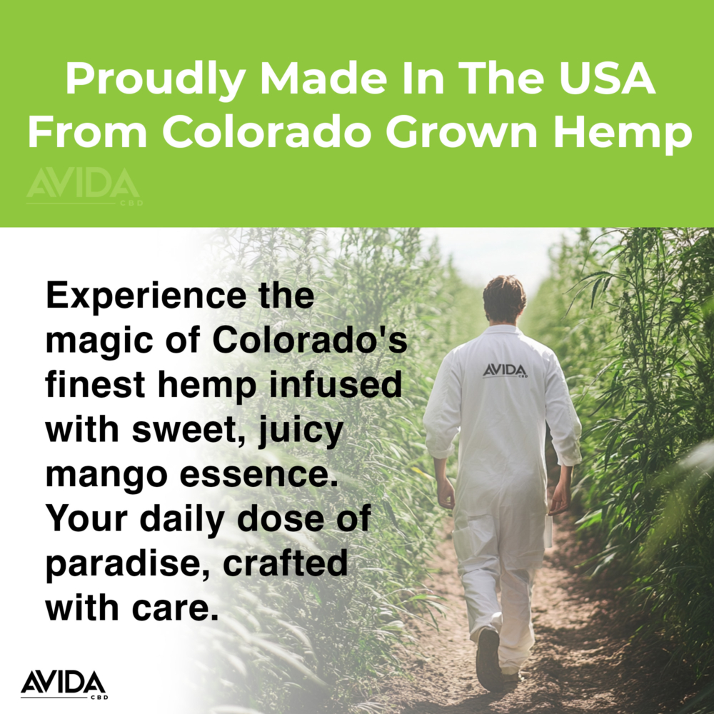 Made in the USA from colorado grown hemp