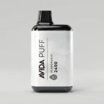 Avida puff 500mg 8ml vape pen with packaging.
