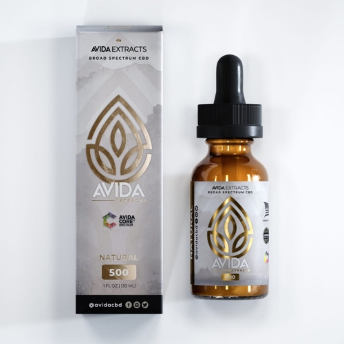 Natural Broad Spectrum CBD Oil and Box