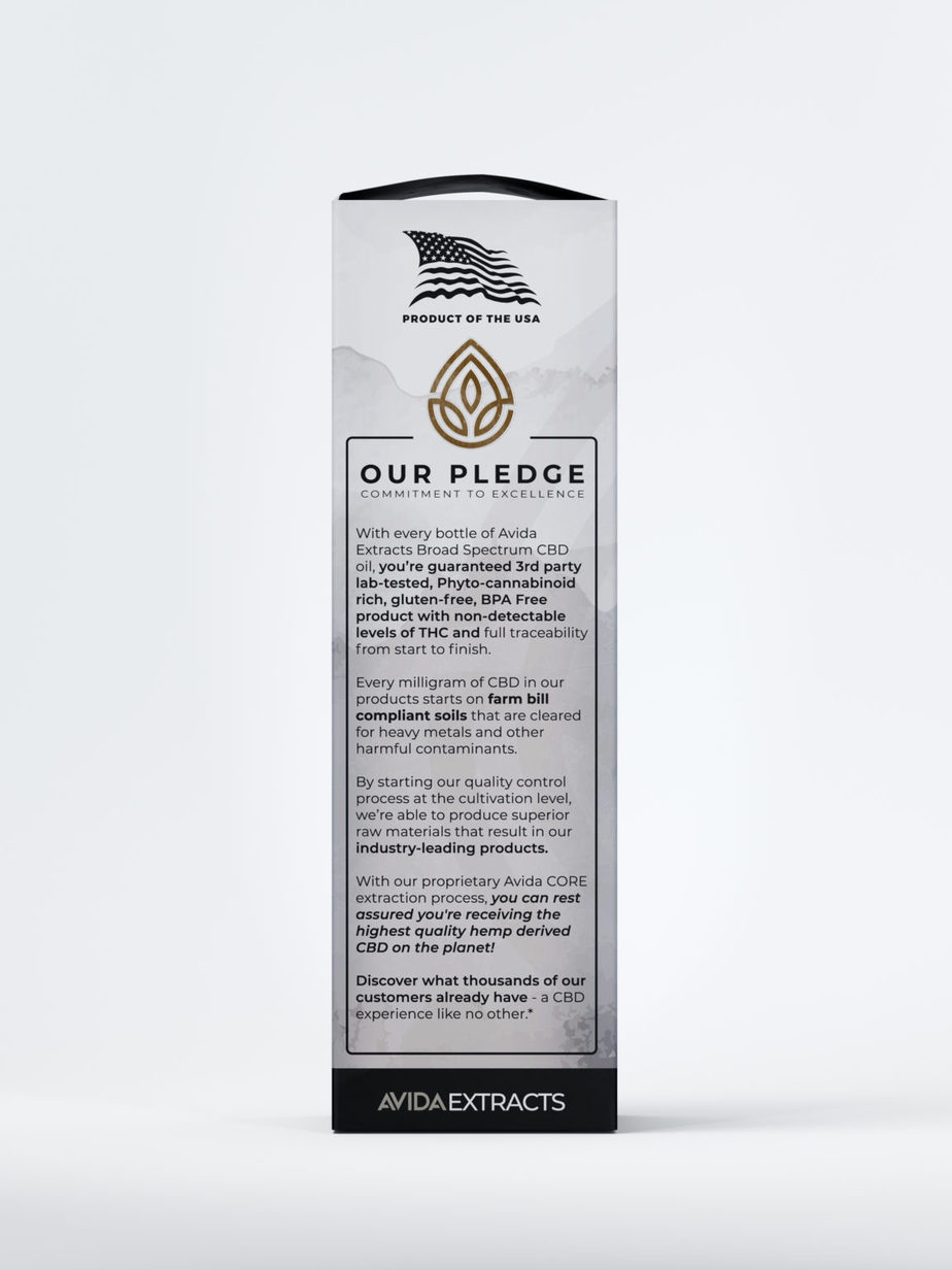 Natural Broad Spectrum CBD Box Side
