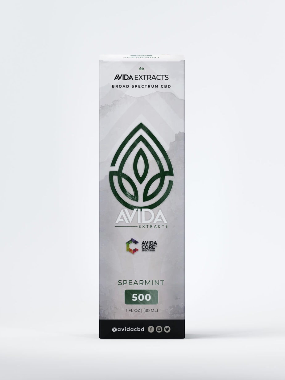Spearmint Broad Spectrum CBD Box front