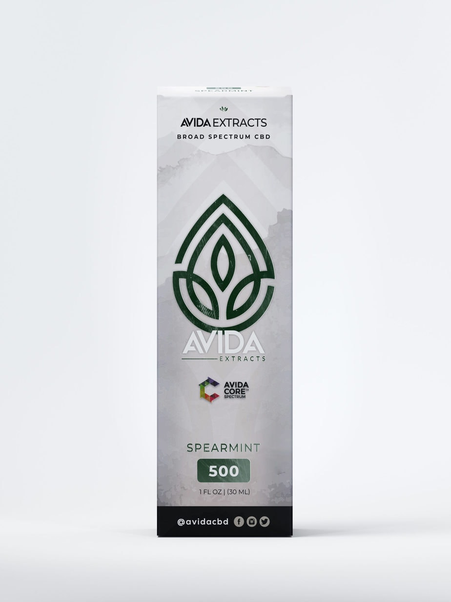 Spearmint Broad Spectrum CBD Oil Avida CBD