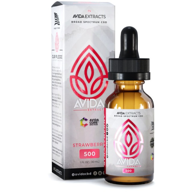 Strawberry Broad Spectrum CBD Oil 500mg