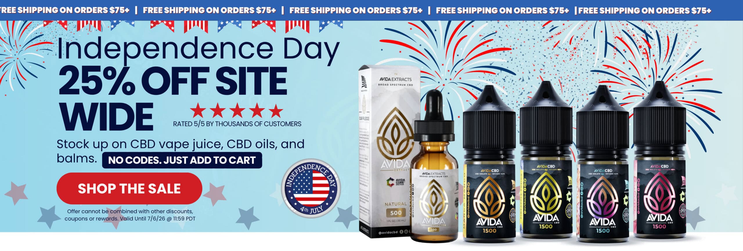 Shop CBD this Independence day