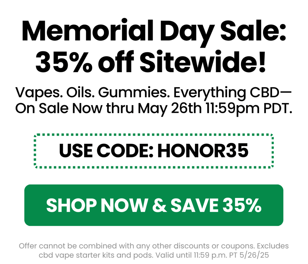 Memorial Day - Shop Avida CBD