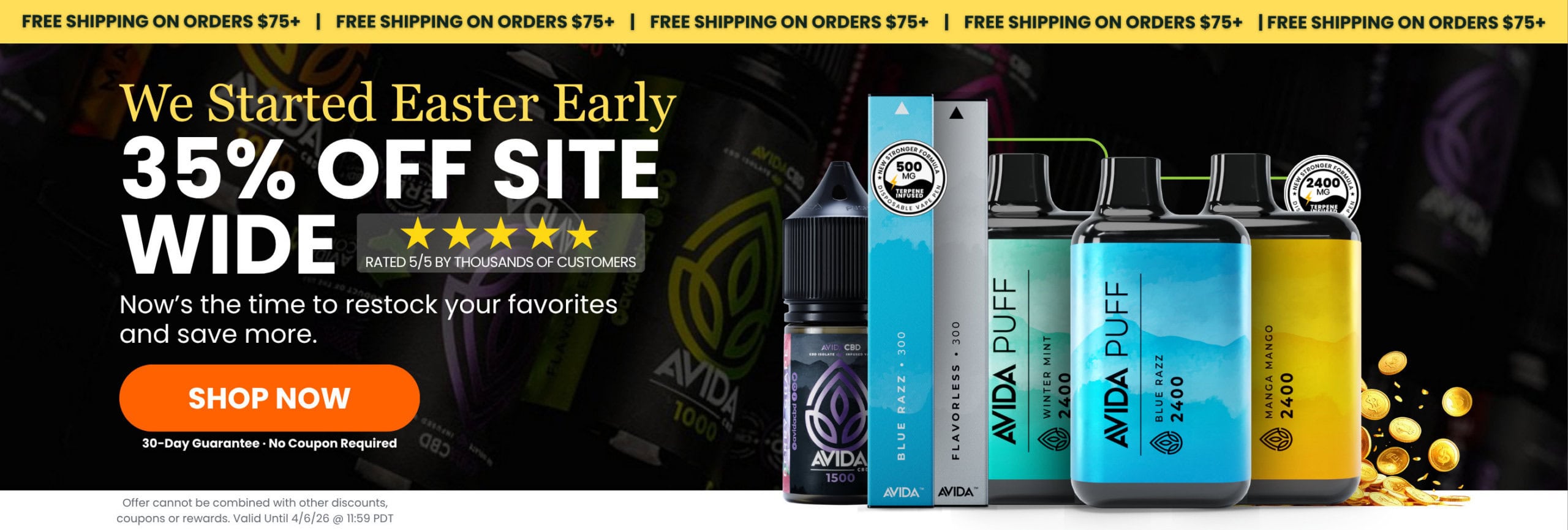 Shop CBD - Now is the time to restock on your favorites.