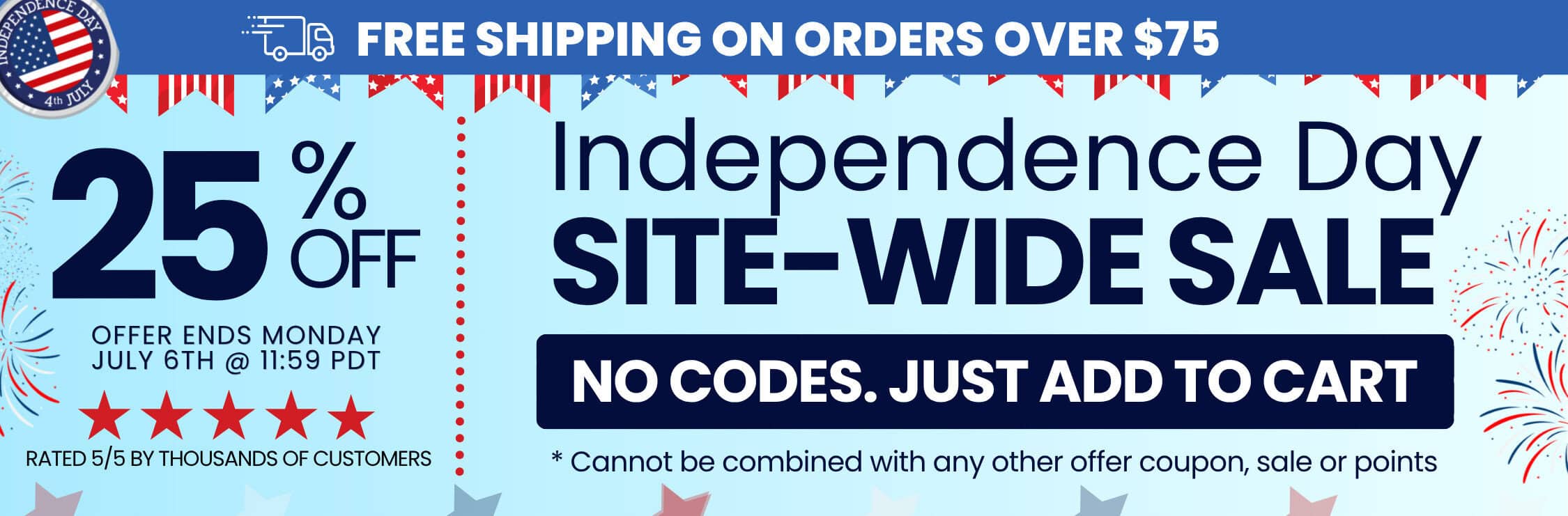25% CBD Independence Day Promo DT