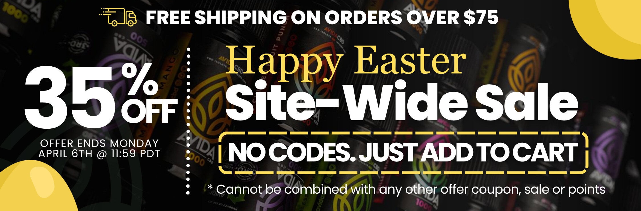 Shop CBD this Easter. Stock up and save MB