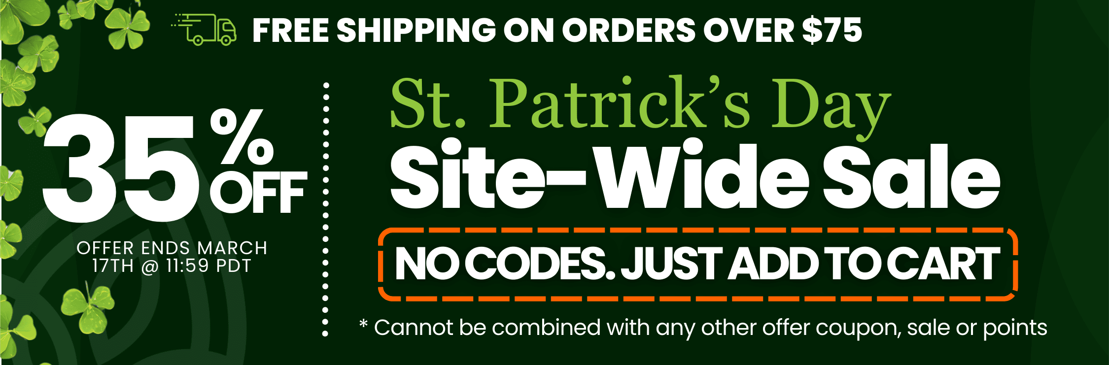 Shop the St. Patrick's Day CBD promotion