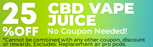 All CBD Vape Juice 25% Off Sale
