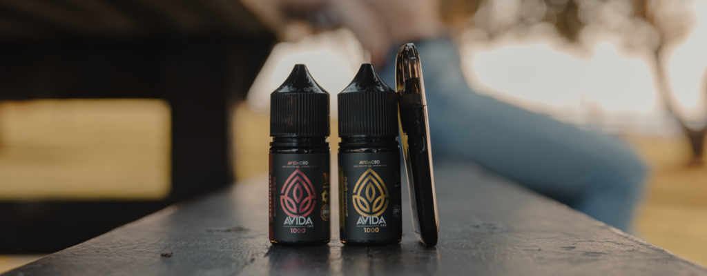 CBD Vape bottles and Vape Mod