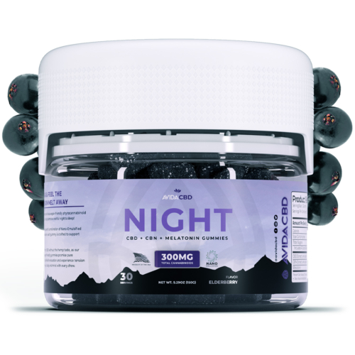 Elderberry Melatonin, CBD and CBN gummies for sleep