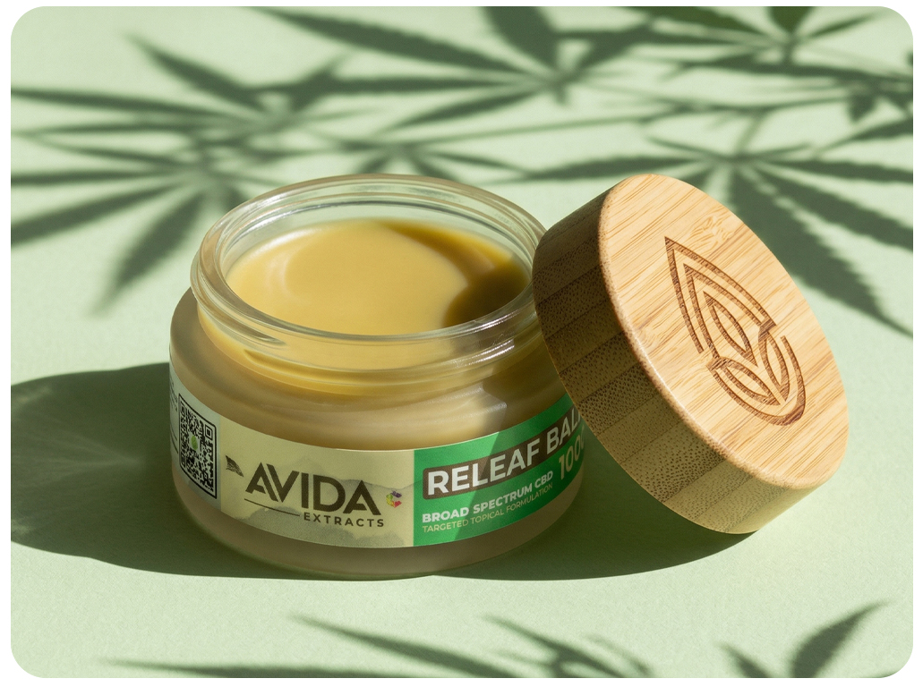 CBD Balm open Jar.
